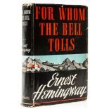 Hemingway (Ernest) - For Whom the Bells Tolls,  first edition, first printing,  original cloth, some