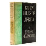 Hemingway (Ernest) - Green Hills of Africa,  first edition,  illustrations, original cloth, faded at