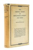 Keynes (John Maynard) - The General Theory of Employment, Interest and Money,  first edition,
