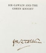 Tolkien (J.R.R.) - Sir Gawain and the Green Knight,  second edition, paperback issue  ,   signed