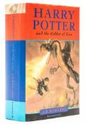 Rowling (J.K.) - Harry Potter and the Goble of Fire,  first edition,   Omnia printing,   signed by