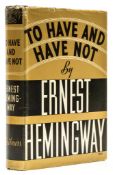 Hemingway (Ernest) - To Have and Have Not,  first edition,  ink ownership inscription, light