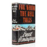 Hemingway (Ernest) - For Whom the Bell Tolls,  first edition,  pastedowns browned, original cloth,