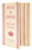 Stevens (Wallace) - Ideas of Order,  first trade edition  ,   title printed in red  &  black,