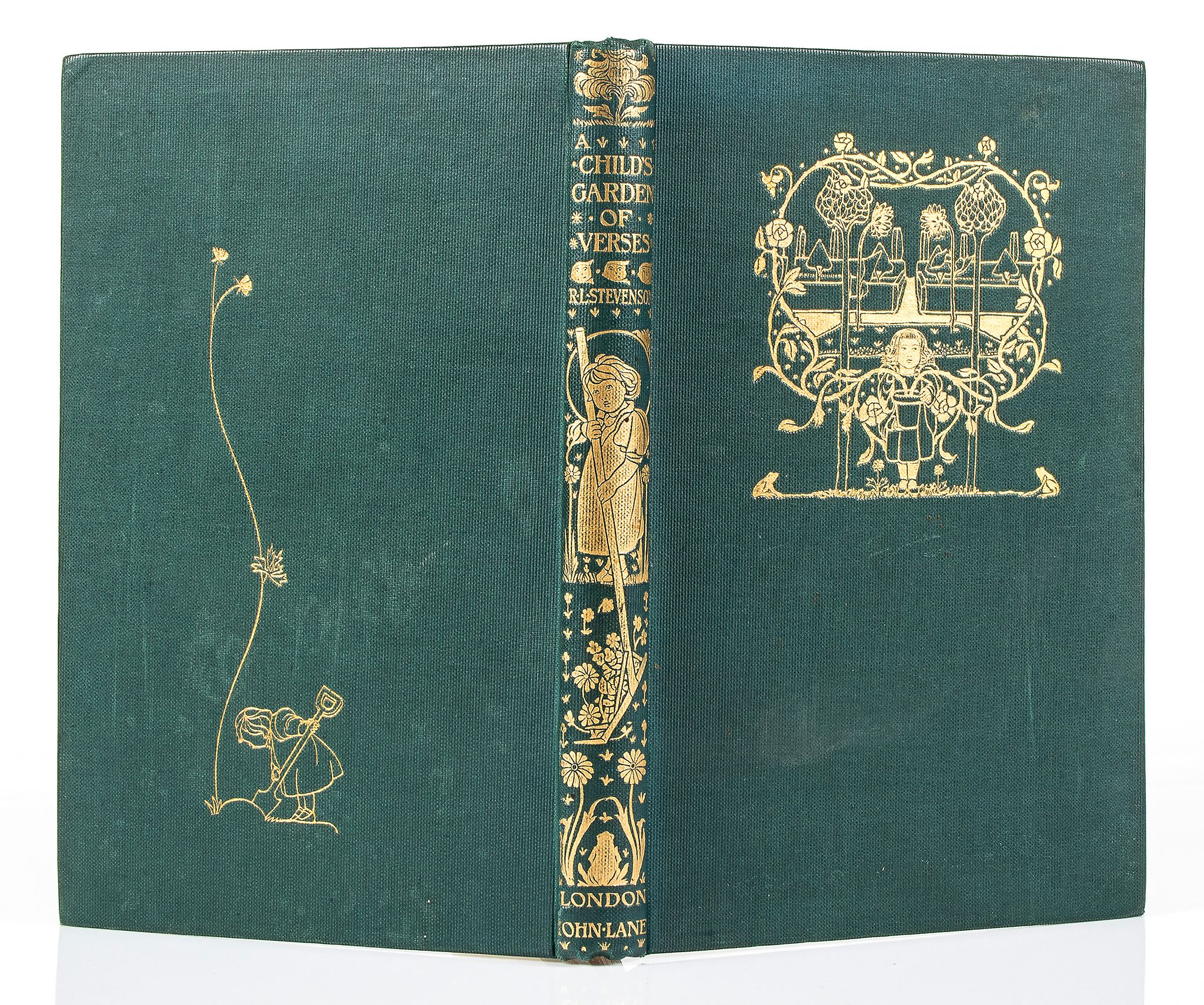 Stevenson (Robert Louis) - A Child's Garden of Verses,  first illustrated edition  ,   pictorial