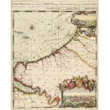 Hooghe (Romain de) - Carte Maritime des Environs de Dieppe depuis Pont Asselane jusque au Havre de