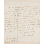 Autograph Letter signed to Bernard Barton of Woodbridge, Suffolk, 1p  (Dorothy,  writer, sister of