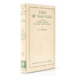 Milne (A.A.) - Toad of Toad Hall,  first edition  ,   original blue cloth with gilt toad on upper