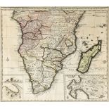 Visscher (Nicolaes) - Carte de l'Afrique Meridionale, ou Pays entre la ligne & Le Cap de Bonne