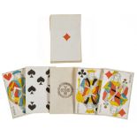 [Standard Paris pattern, double ended],  52 playing cards (complete), plain backs, very slight