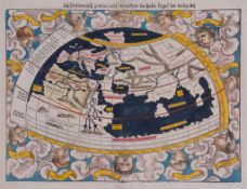 Munster (Sebastian) - Ptolemaisch general tafel begreissend die Halbe Kugel der Weldt, ptolemaic