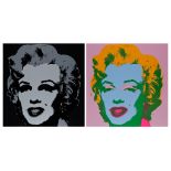 Marilyn, 2 screenprints in colours from the series, with the Sunday B  (1928-1987 ,  after  )