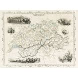 Switzerland.- - A small mixed group of maps, including Suisse or Switzerland, by Herman Moll,