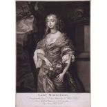McArdell (James) - Lady Middleton, three-quarter length portrait after Sir Peter Lely,