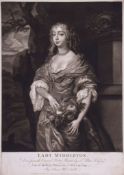 McArdell (James) - Lady Middleton, three-quarter length portrait after Sir Peter Lely,