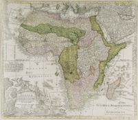 Seutter (Matthaeus) - Africa iuxta Navigationes et Observationes.., the continent, with decorative