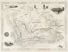 Moll (Herman) - The South Part of Africa and the Island of Madagascar,  engraved map with original