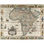 Walton (Robert) - A New, Plaine, & Exact Mapp of Africa,  described by N:J:Vischer and done into