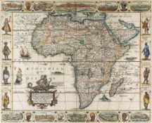 Walton (Robert) - A New, Plaine, & Exact Mapp of Africa,  described by N:J:Vischer and done into