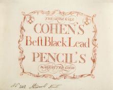 Cohen The Originall Cohen's Best Black Lead Pencil's Warranted Good  Cohen (Solomon,  pencil-