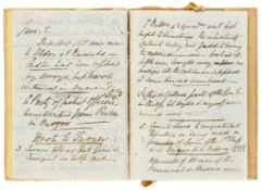 Journal, autograph manuscript, 139pp. excluding blanks, mostly ink, a few pp  ( Lt.-Col.   James,