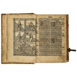 Latin. Biblia cum summariorum apparatu, double column  Latin.   Biblia cum summariorum apparatu ,