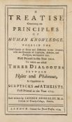 Berkeley (George) - A Treatise concerning the Principles of Human Knowledge,  first collected