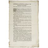 Observations relating to the building of a Bridge, printed sheet, 1p  Observations relating to the