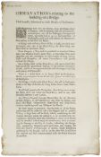Observations relating to the building of a Bridge, printed sheet, 1p  Observations relating to the