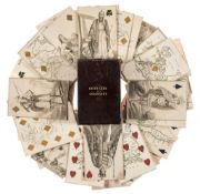 Playing Cards.- - Court Game of Geography,  set of 52 engraved geographical playing cards, each suit
