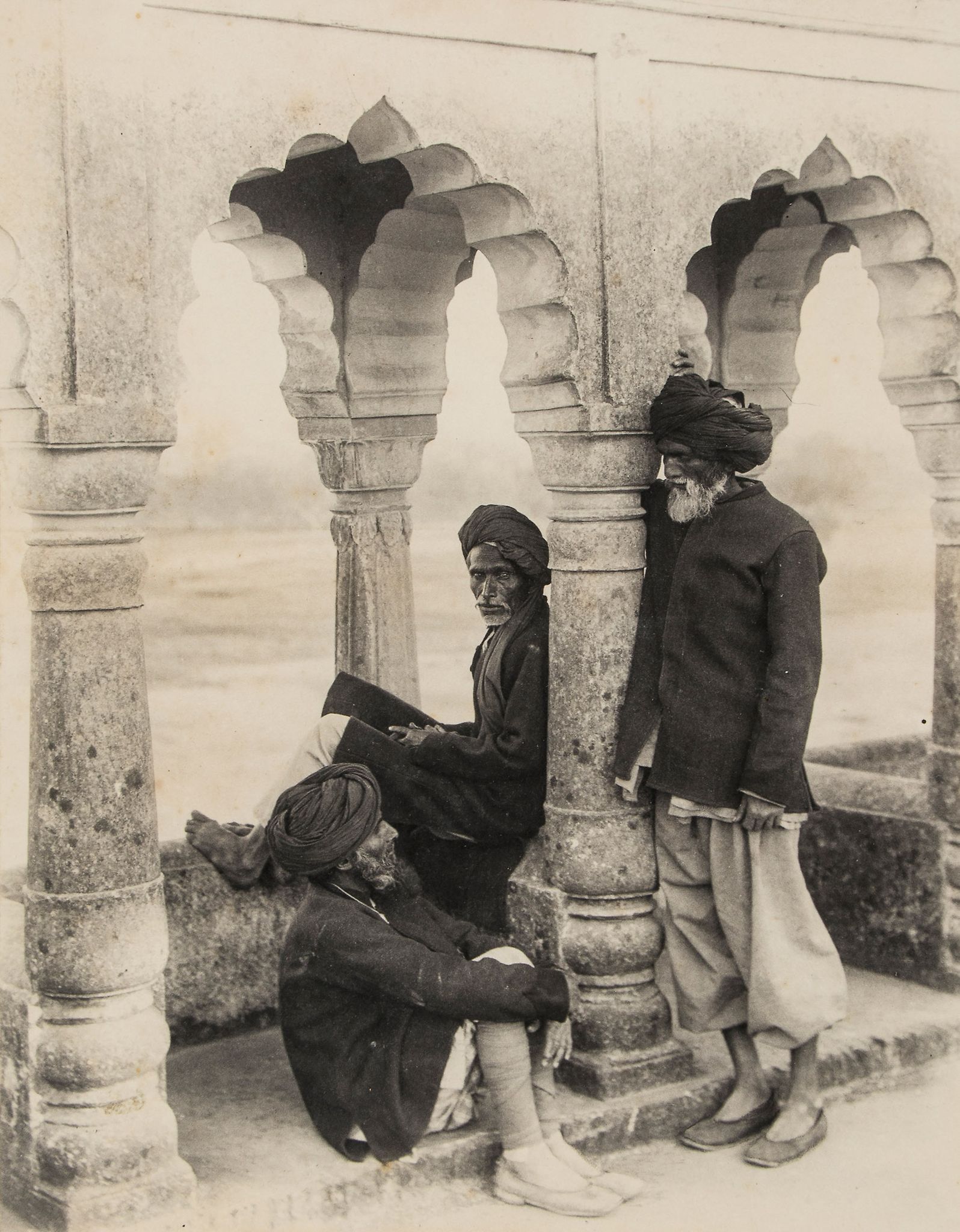 Northern India.- - Family Album of India,  110 black  &  white photographic prints, each c.220 x 160