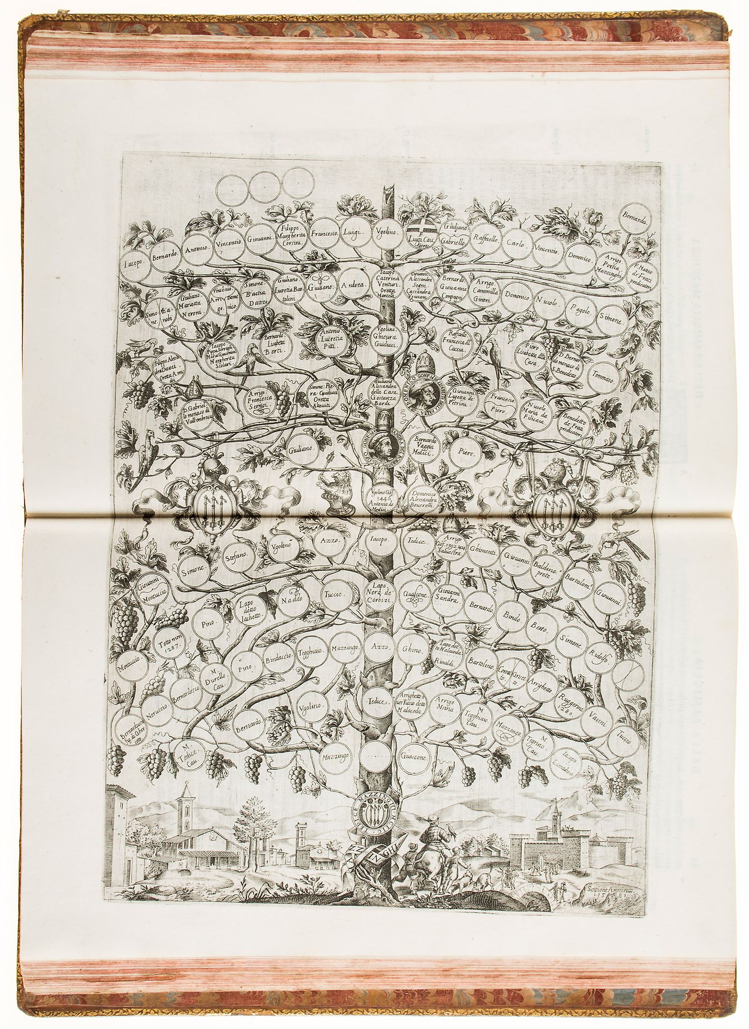 Florence.- Ammitato (Scipio) - Delle Famiglie Nobili Fiorentine,  first edition ,  fine engraved