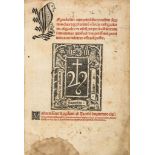 Voragine (Jacobus de) - [Legenda aurea],  The Chatsworth copy ,  with bookplate and Devonshire