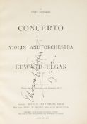 Concerto for Violin and Orchestra, musical score  ( Sir   Edward,  composer  , 1857-1934)   Concerto