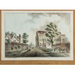 The great Hall, at Eltham in Kent within the Bridge, watercolour, laid down  The great Hall, at