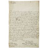 Letter signed to the Earl of Buchan,1p., folio, St  (Yekaterina Romanovna Vorontsova-Dashkova,