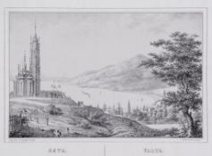 Gross (F.) - A group of 9 views in the Crimea, including Yalta, Oréanda and Gaspra,   lithographs,