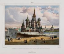 Daziaro (J.) Publisher. - A group of 4 views of Moscow, including Basilique de Saint Basile, L
