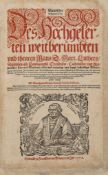 Luther (Martin).- Kirchner (Timotheus) - Deudscher Thesaurus des...Mart. Luthers,  first edition