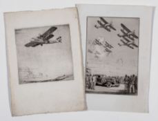 Barraud (Cyril Henry) - A group of 7 plates of aviation interest, including Handley Page G-AAXC