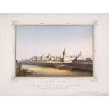 Weiss (Joseph) After. - Le Kremlin à Moscou,  chromolithograph with an ornate printed gilt border,