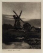 Hirst (Norman) - Earnley Mill, near Chichester, Sussex,  mezzotint, 255 x 200mm., signed in pencil