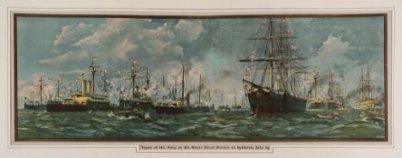 Wells (J.R.), after. - Types of the Navy at the Royal Naval Review at Spithead, July 23.,  colour