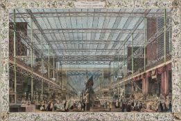 The Illustrated London News.- - Interior of The Crystal Palace, Hyde Park, 1851  wood-engraving with