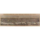 Illustrated London News - Panorama of the River Thames in 1845,  wood-engraved panorama with hand-