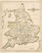 Cary (John) - Cary's new and correct English Atlas...,  engraved title and 47 maps, hand-coloured in
