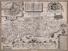Speed (John) - Sussex described and divided into Rapes, inset town plan of Chichester, battle scene,
