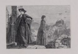 Lawson (Frederick Wilfrid) - A group of 9 proof plates for The Cornhill, 2 for 'Stone Edge', by