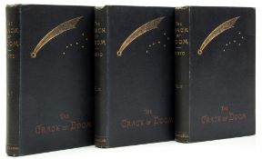 Minto (William) - The Crack of Doom, 3 vol.,   first edition,  24pp. advertisements, light