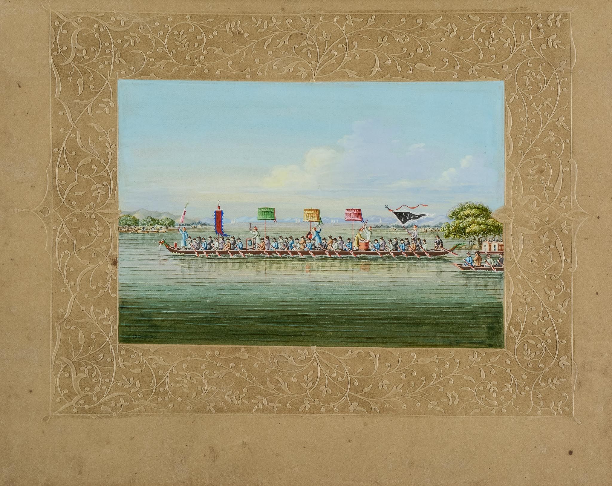 An extensive album of 56 Chinese export paintings, with views of Canton, Macao  An extensive album - Image 3 of 4